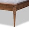 Baxton Studio Abel Traditional Transitional Walnut Brown Finished Wood Platform Bed-Full 192-11498-ZORO - alternate 5